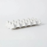 CERAMICS EGG PLATE 10 WHITE